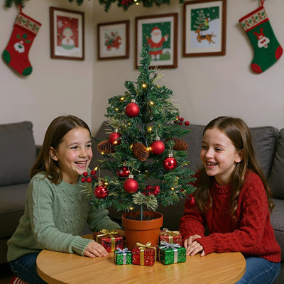 2.23' H Artificial Pine Christmas Tree