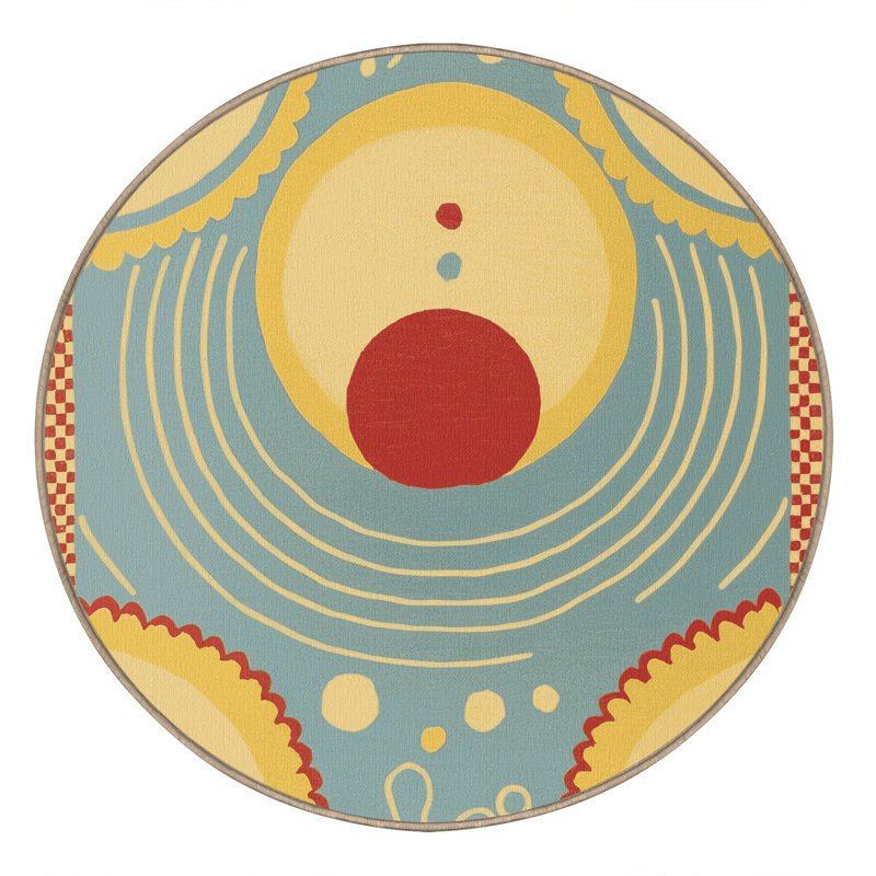 Vibrant Bounce Rug, Round 7'