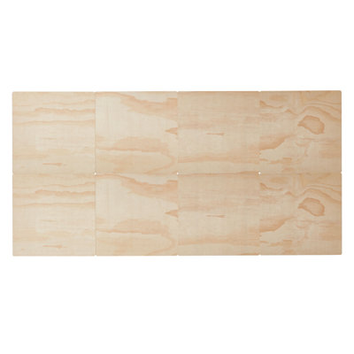 Bunkie Board, 0.4 in Foldable Bed Board Slats with Connection, Wooden Mattress Support for Bed, Support Under Mattress Boards, Ready to Use, 8 Piece, Burlywood