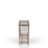 Absalom 4-Piece Mindi Console with Stools Set, Sand