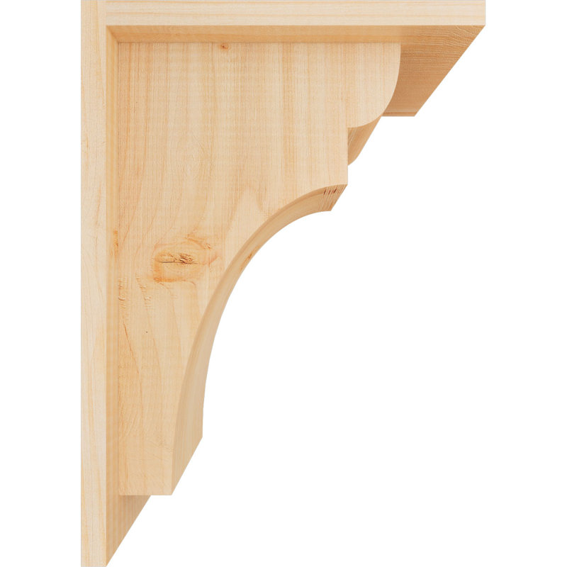Yorkshire Yorktown avec plaque arrière, H 14 po x l 7,5 po x P 10 po, Sapin de Douglas, Lisse