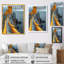 Décoration murale monochromes jaune et gris d'hiver Coastal Castle II - Châteaux-83157108-83157113