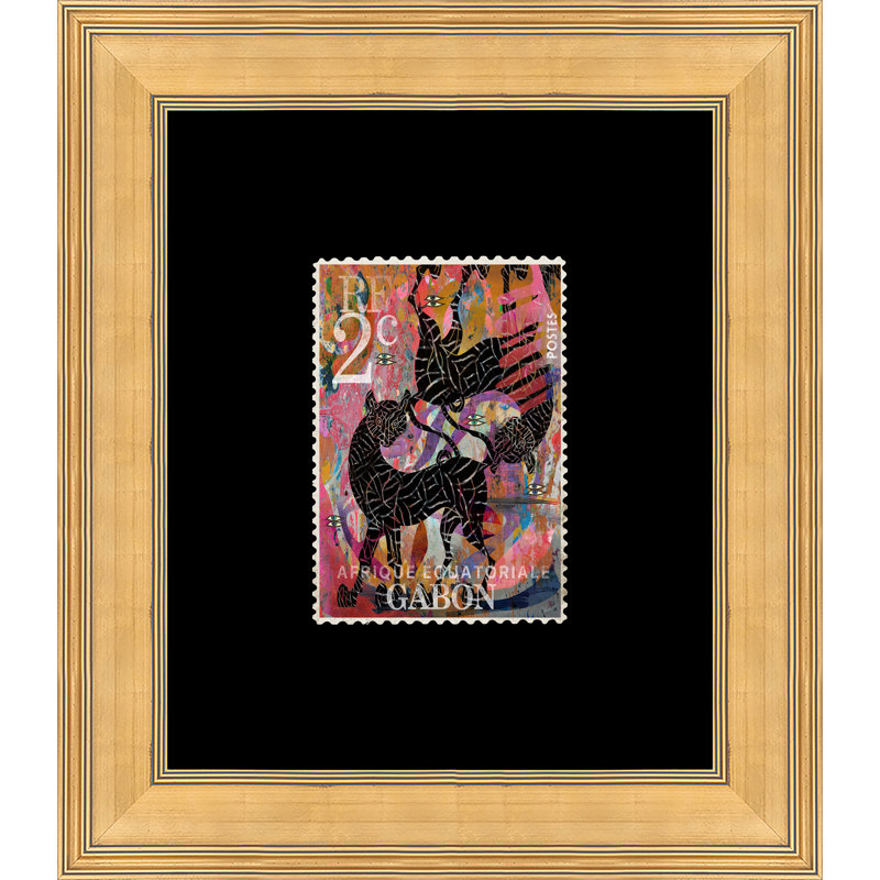 Suid Africa IV, Black, 23" H x 20" W, Paper in Black Glass Frame