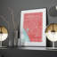 Santa Monica, carte de la ville, impression-1355529876-1355529872