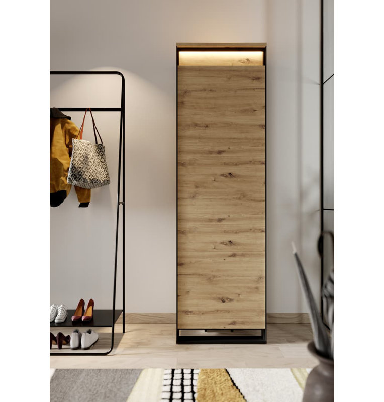 Lapan 1 Door Manufactured Wood Wardrobe