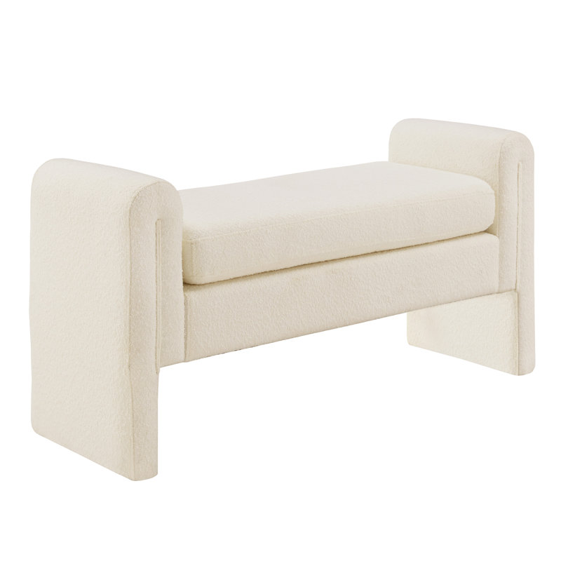 Banc rembourré Millwood, H 24,2 po x l 48,8 po x P 17,3 po
