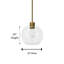 Luminaire suspendu à 1 lumière pour îlot de cuisine-80800634-80800636