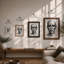 Ink Portrait Study Modern - Framed Print-2142473709-2142473711