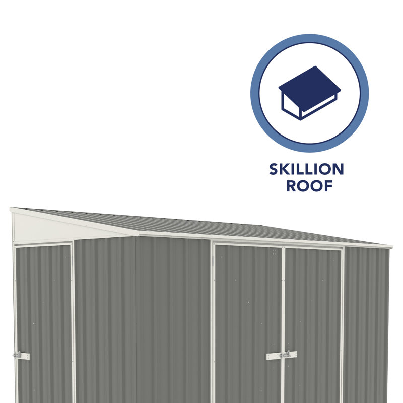 Durango 6x10 Woodland Gray Galvanized Steel Bike Shed Kit