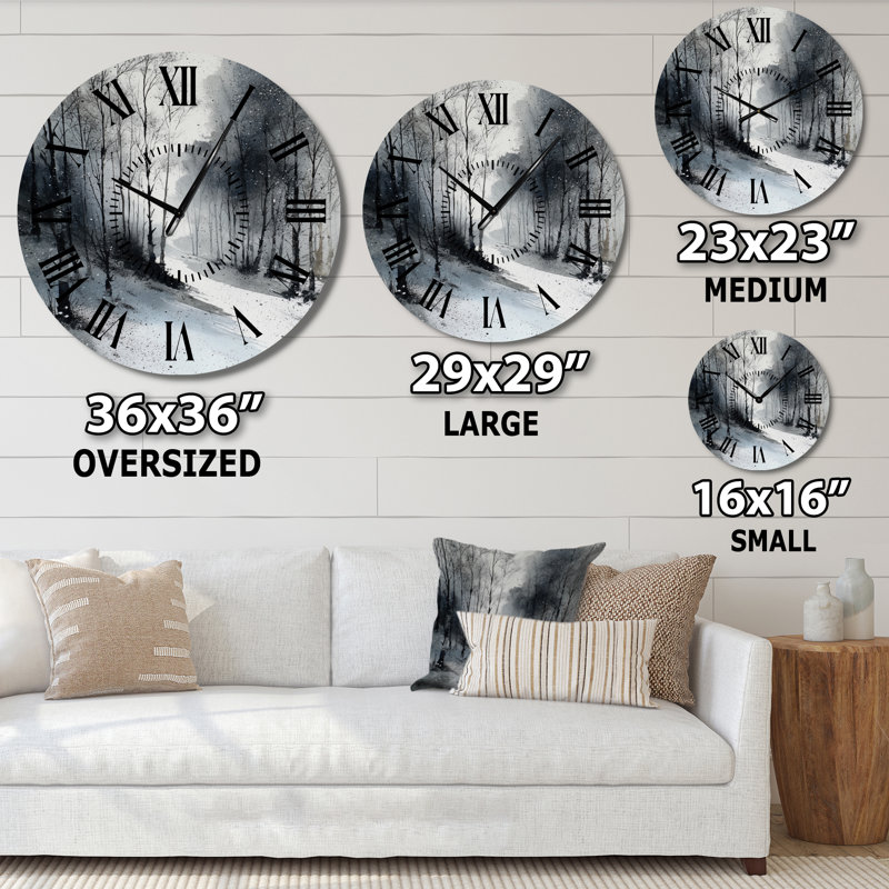 Horloge murale silencieuse Winter, Petit