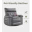 Fauteuil inclinable surdimensionné 37,4 po en polyuréthane avec rembourrage en éponge 1,5X-367994056