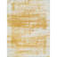 Tapis rectangulaire en laine / viscose tissé à la main en jaune / blanc-75232944
