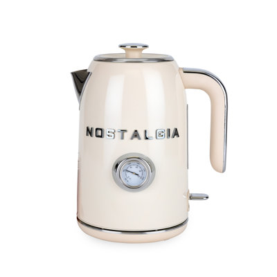 Classic Retro Water Kettle, 1.7 L, Cream