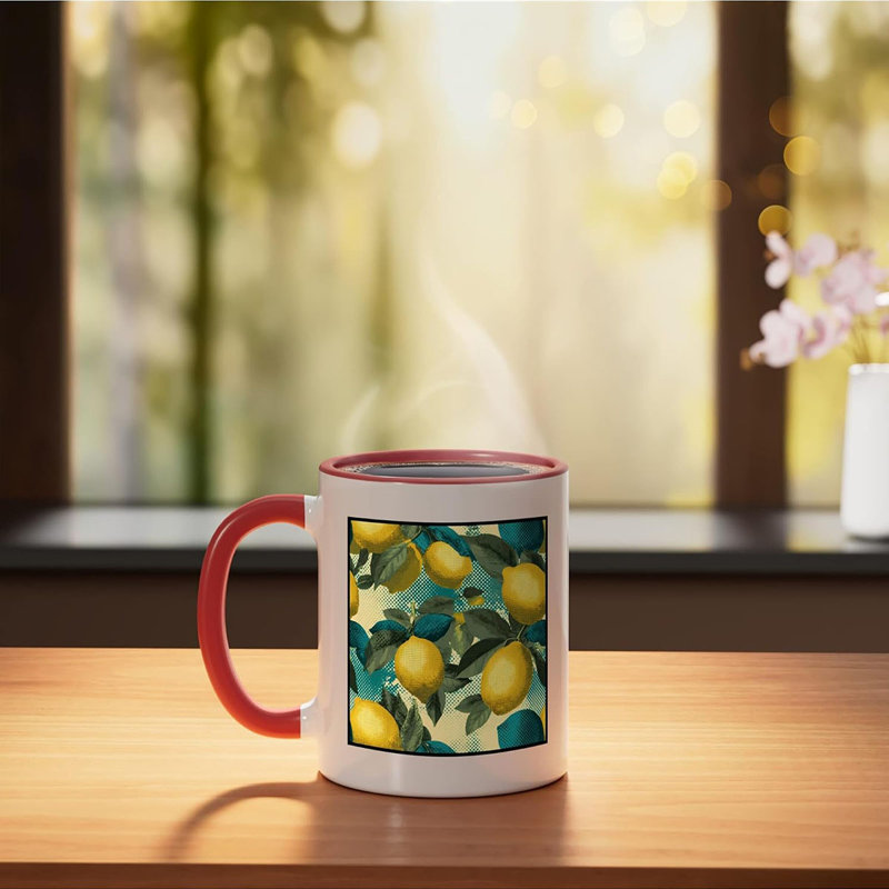 Ceramic Coffee Mug, Red