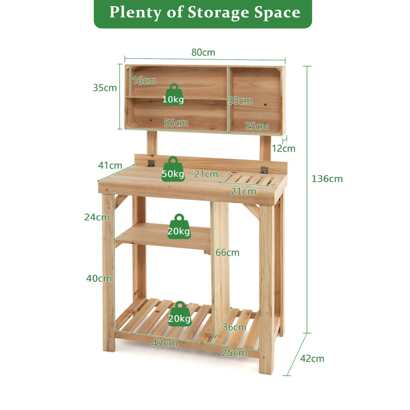 Torreys Wood Potting Bench