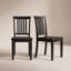 Chaise d'appoint en bois massif à dossier à lattes Tanvier-1950449614