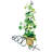 Achla Designs Spiral Wrought Iron Garden Plant Trellis, 8 x 42 Inches, Black