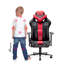 DIABLO CHAIRS Red/Black Executive Chair with Wheels