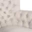 Chaise avec accoudoirs touffetée Mabel