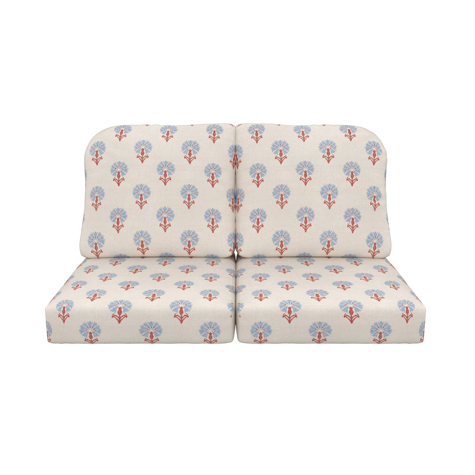 Amala 22" Sunbrella® Seat and Back Cushion, Sunbrella® Mira Bluebell