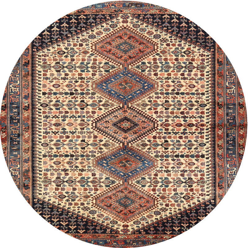 Oriental Indoor Rug, Round 3'