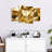 " Golden Abstract " 4 - Pieces-314564824