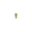 Deltana DSAT3 Acorn Tip; Bright Brass Finish