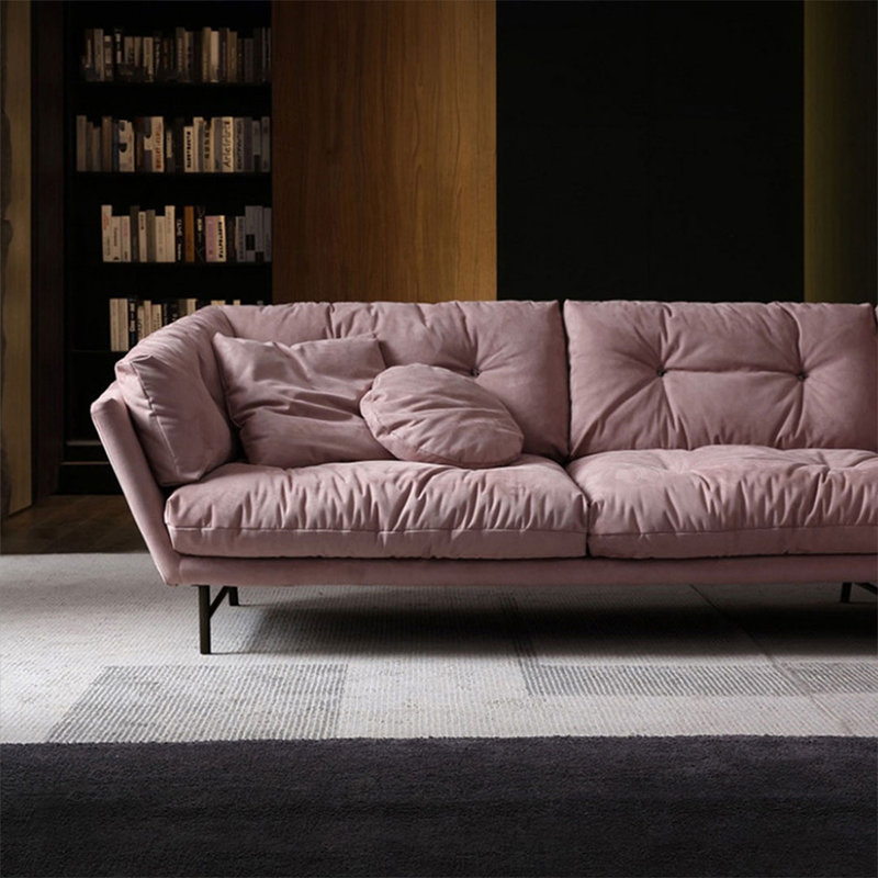 Canapé modulaire en polyester 2 pièces avec méridienne 2 pièces, Oui