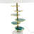 15x29.5" Blue and White Agate Slice Table Lamp with Marble Base-318971367-318971366