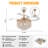 42'' Rose Gold Ceiling Fan With Led Lights