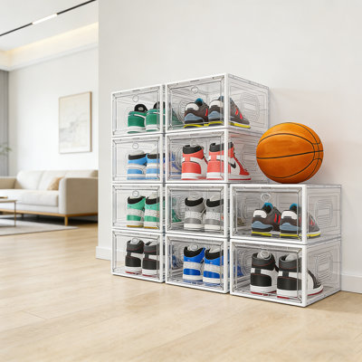 Premium Magnetic Display Shoe & Hat Organizer