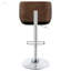 Tabouret de bar réglable noir et chrome avec vérin à gaz, parfait pour un usage domestique et professionnel polyvalent, tabouret de bar