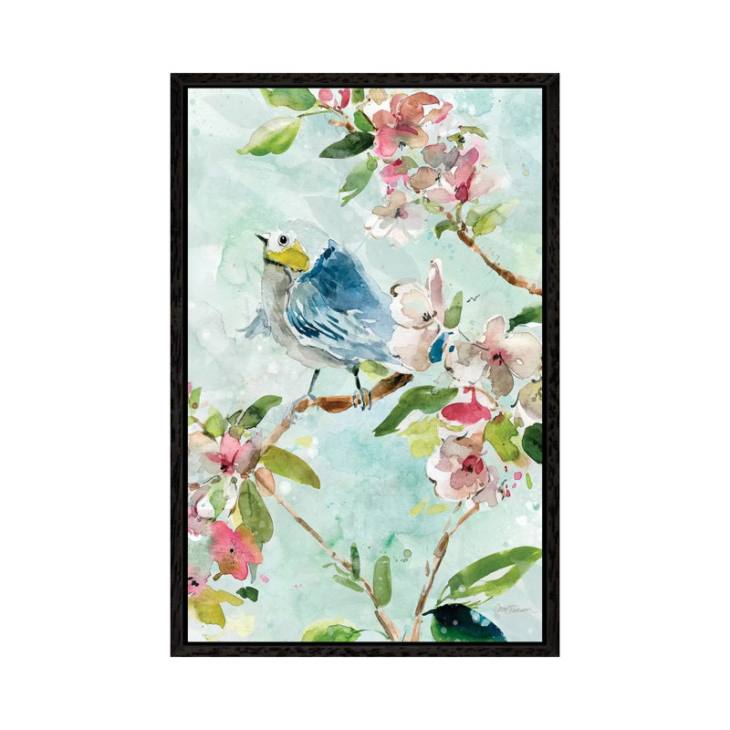 Asbury Garden Song II by Carol Robinson - Painting on Canvas, 101.6 cm H x 66.04 cm W, Black Framed