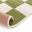 Kiki Chequered Machine Woven Relief Indoor Outdoor Green Area Rug-2002326017