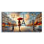  «Stroll In Paris» par Rey Klimt, art mural en verre acrylique, 24 po x 12 po