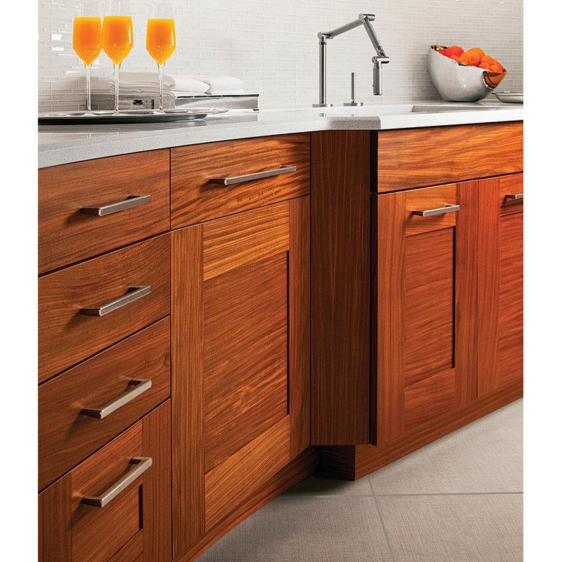 Rail Center to Center Cabinet Pull, White Bronze Light, 12"