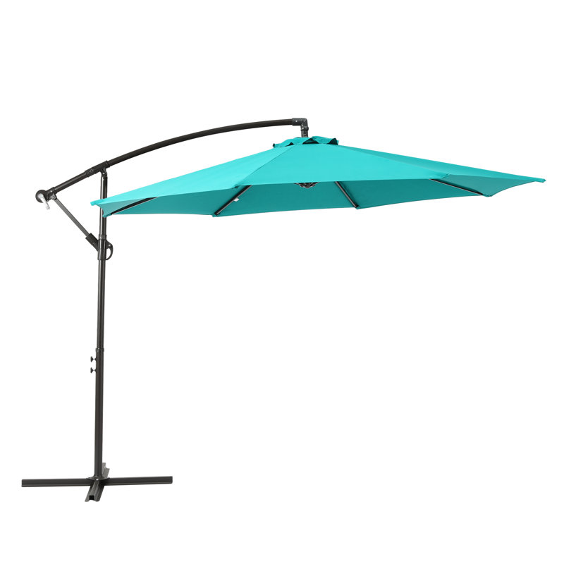 Hartt 120'' Cantilever Umbrella, Turquoise
