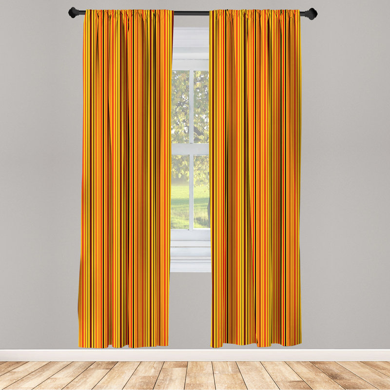 Corwin Abstract Semi-Sheer Rod Pocket Sliding Panel, 28" x 84"