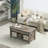 37.8in Water-Washed Gray Extensible Lift Coffee Table-324061776-324061777