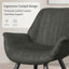 Comfortable Thick Cushion Dining Chairs Set of 2