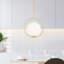 Mini-luminaire suspendu 1 lumière Izaguirre avec finition médaillon doré pour la cuisine, la chambre à coucher ou la salle de bain