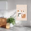 Cozy Winter Friends Playful Whimsical Abstract Cat Dog Winter Landscape Wall Art Print 1 Piece Wrapped Canvas Wall Art-360264052