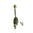 Antique Decorative Dual Coat Hook Hat Hook, Wall Mounted (Screws Included) Hook, Double Coat