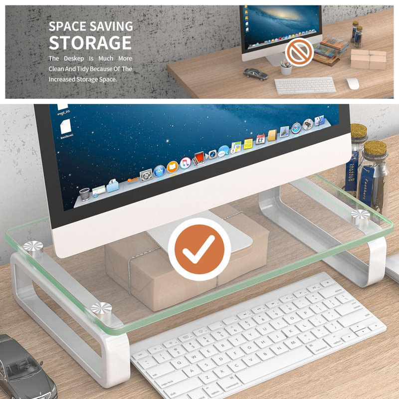 Support pour écran d'ordinateur Clear Riser