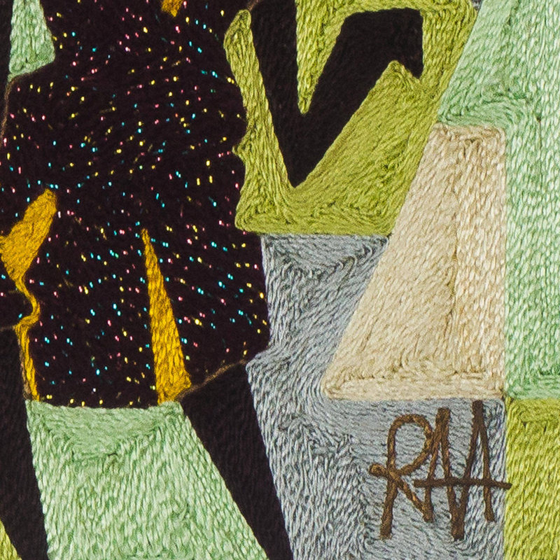 Suspension murale danse géométrique