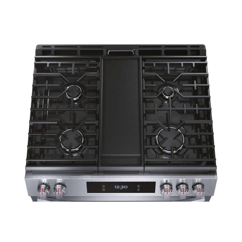 Cuisinière à gaz 30 po à convection totale Frigidaire Gallery, Argent argent