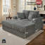 Chaise longue rembourrée de 53 pouces, fauteuil-lit moelleux avec coussins décoratifs et accoudoirs, canapé-lit d'intérieur-1866915886