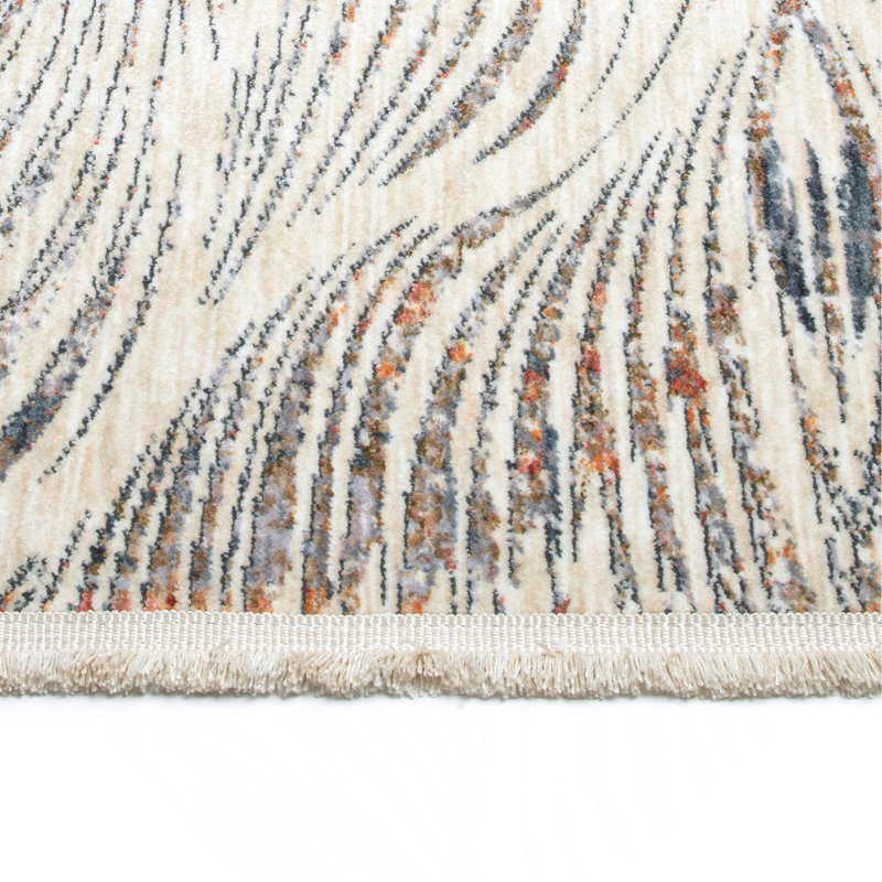 Tapis moderne, abstrait et rectangulaire, Rectangle 1 pi 10 po x 2 pi 6 po