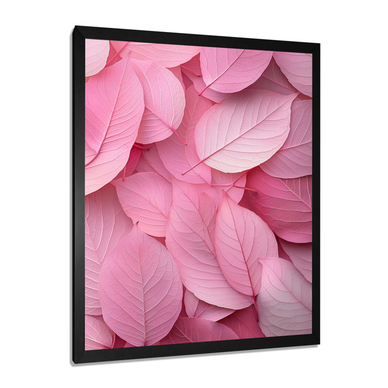 Kailey - Salon d'art mural floral, H 32 po x l 16 po, Reproduction encadrée d'une seule photo, Noir, noir, noir, noir