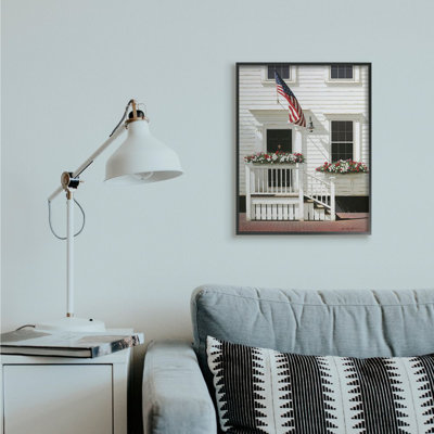 «Americana Town House Front Country Country Charm», ensemble de 3 reproductions de photos